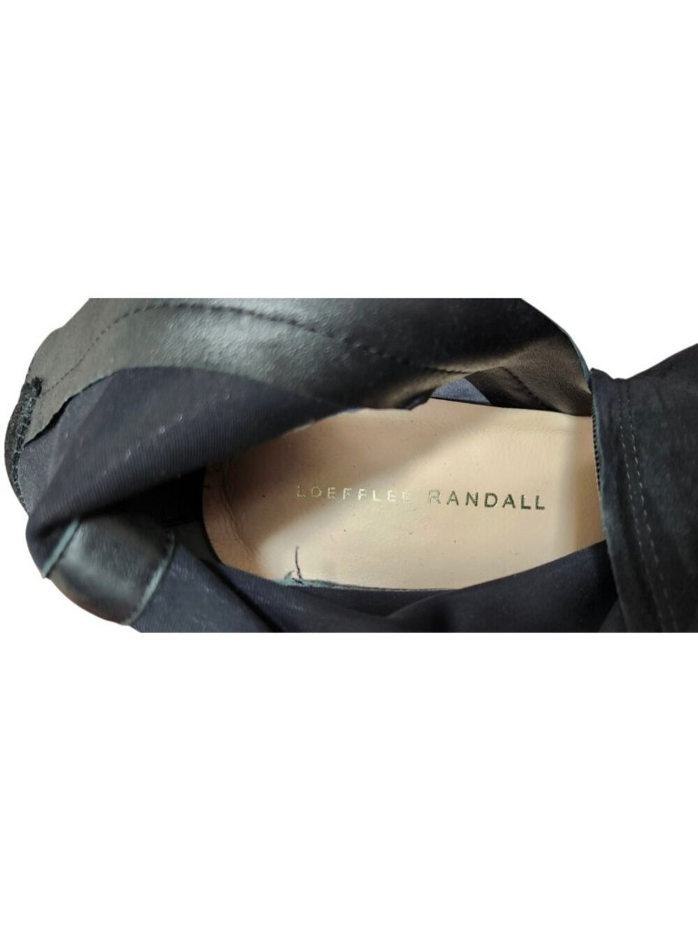 Loeffler Randall Black Genuine Suede Sock Ankle Boots Kitten Heel Size 7B - Picture 12 of 13